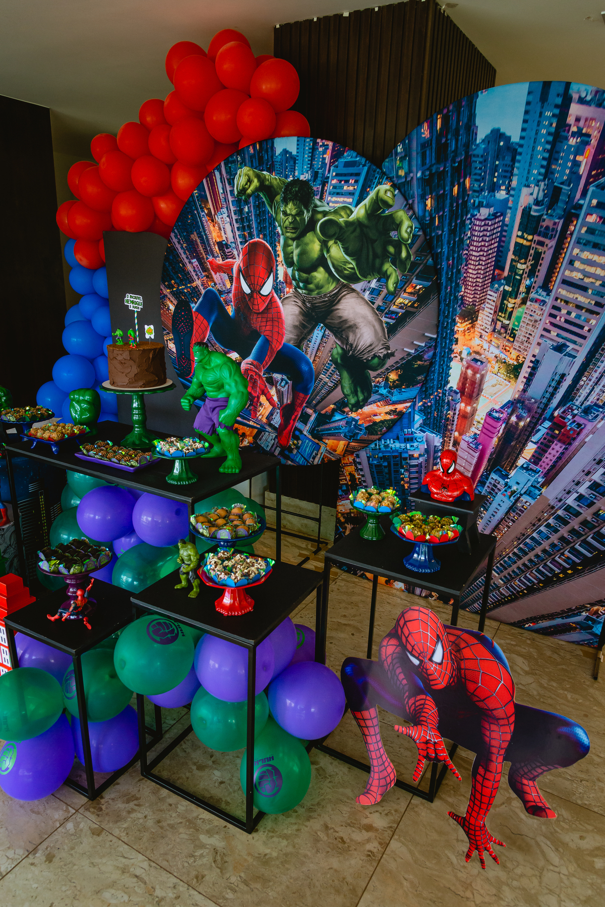 decoração liga da justiça 