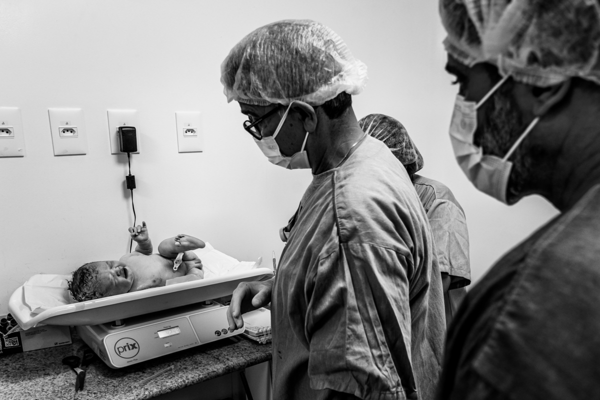 primeiros momentos da minha filha 