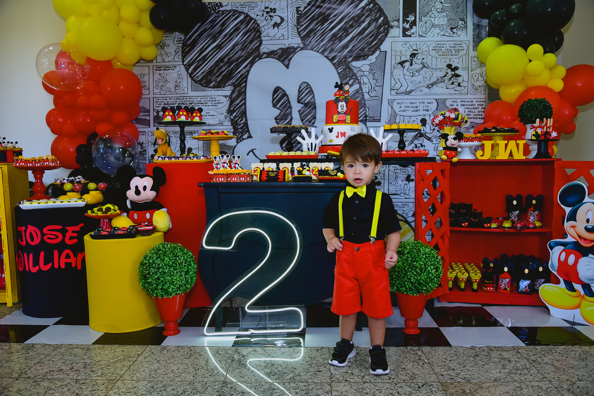 decoração do Mickey Mouse