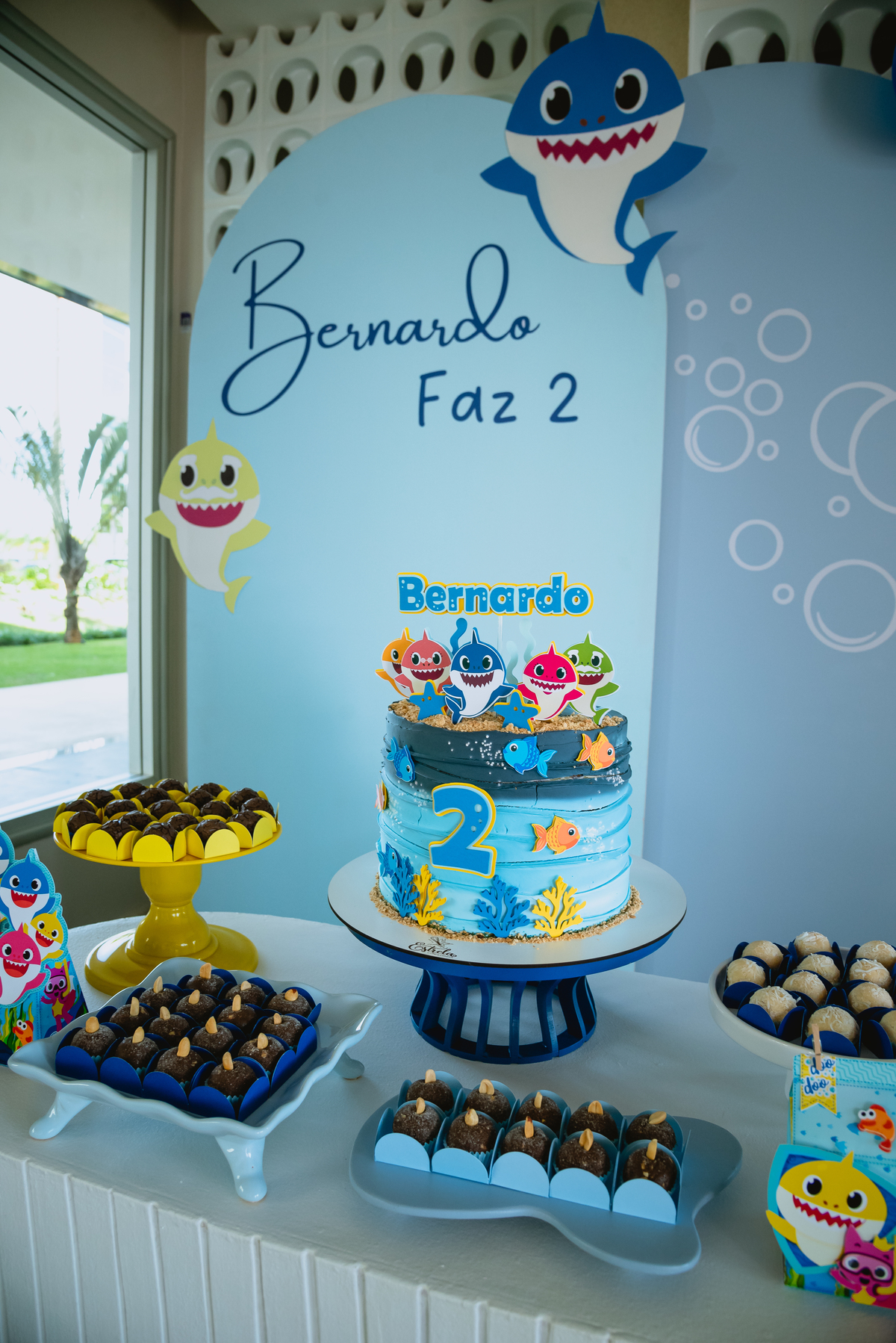 decoração de baby shark