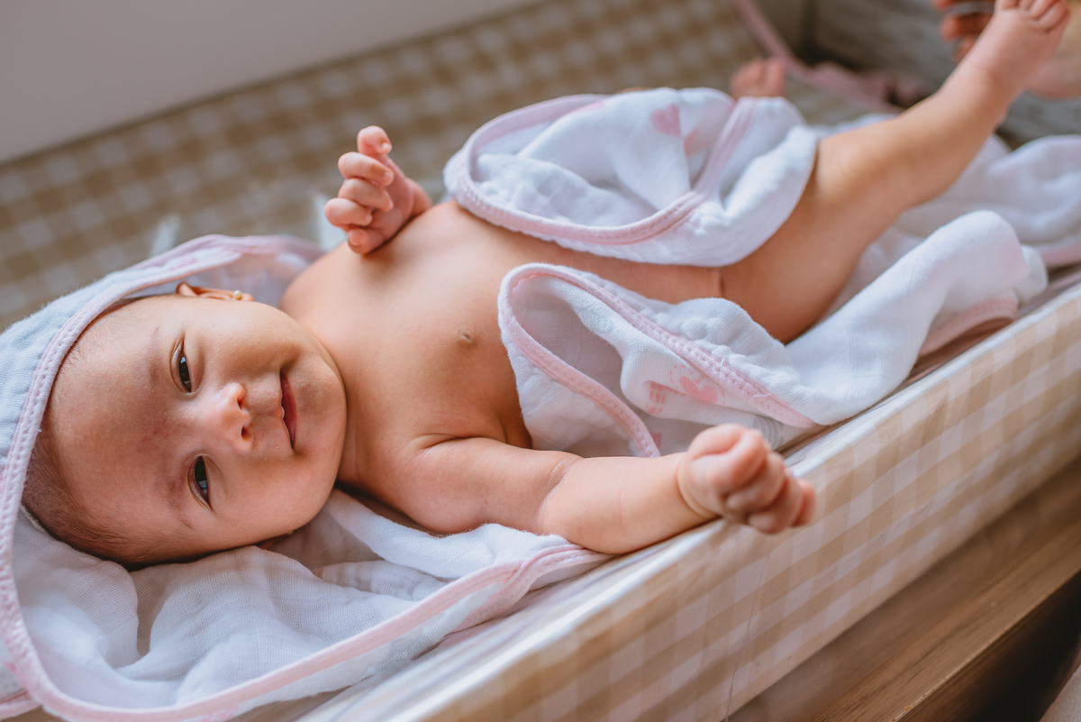 bebe depois do banho