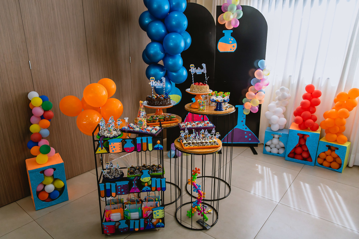 Decoração de cientista 