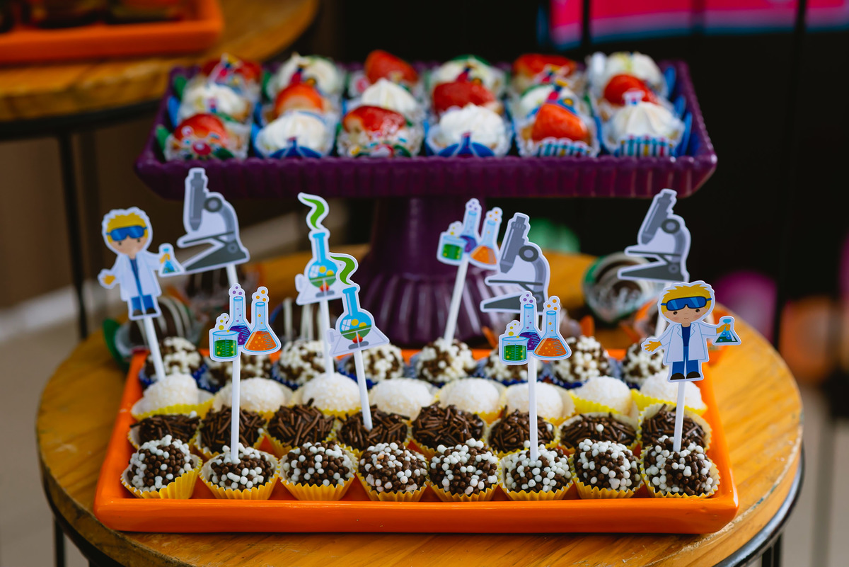 Decoração de cientista 