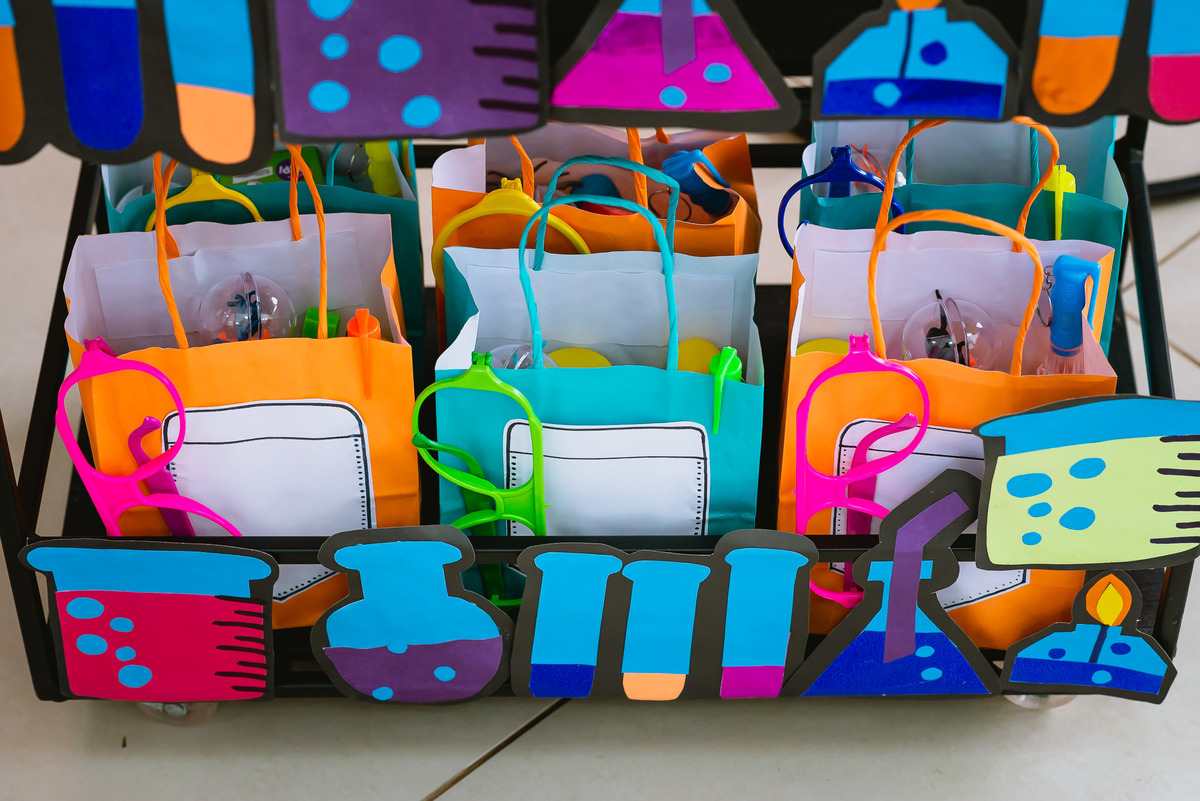 Decoração de cientista 