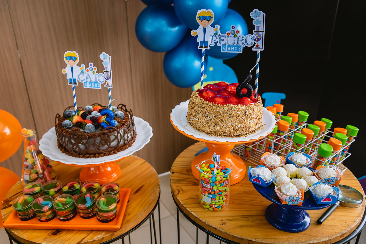 Decoração de cientista 