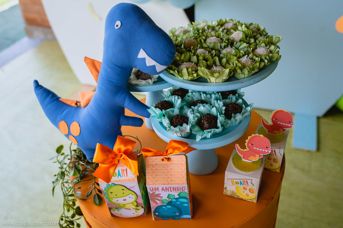 Decoração de dinossauro