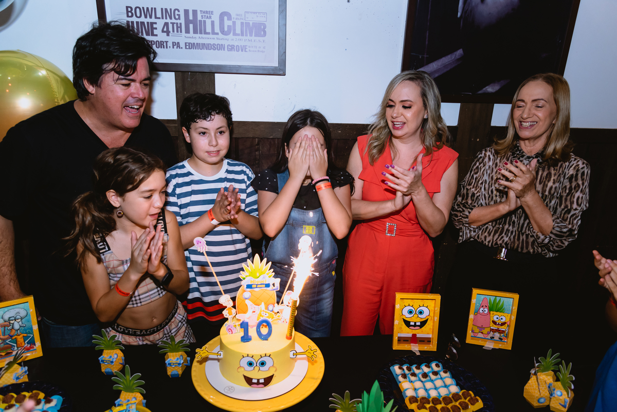 festa com tema bob esponja