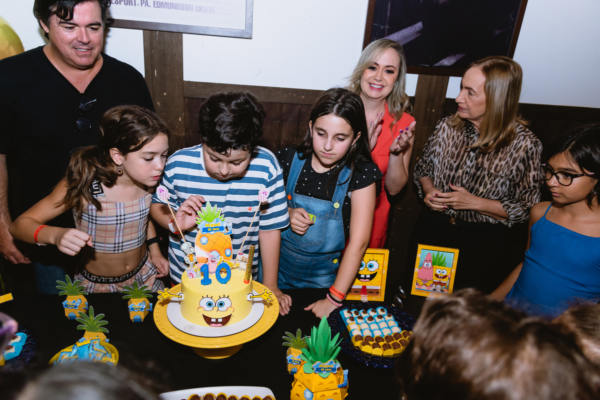 festa com tema bob esponja