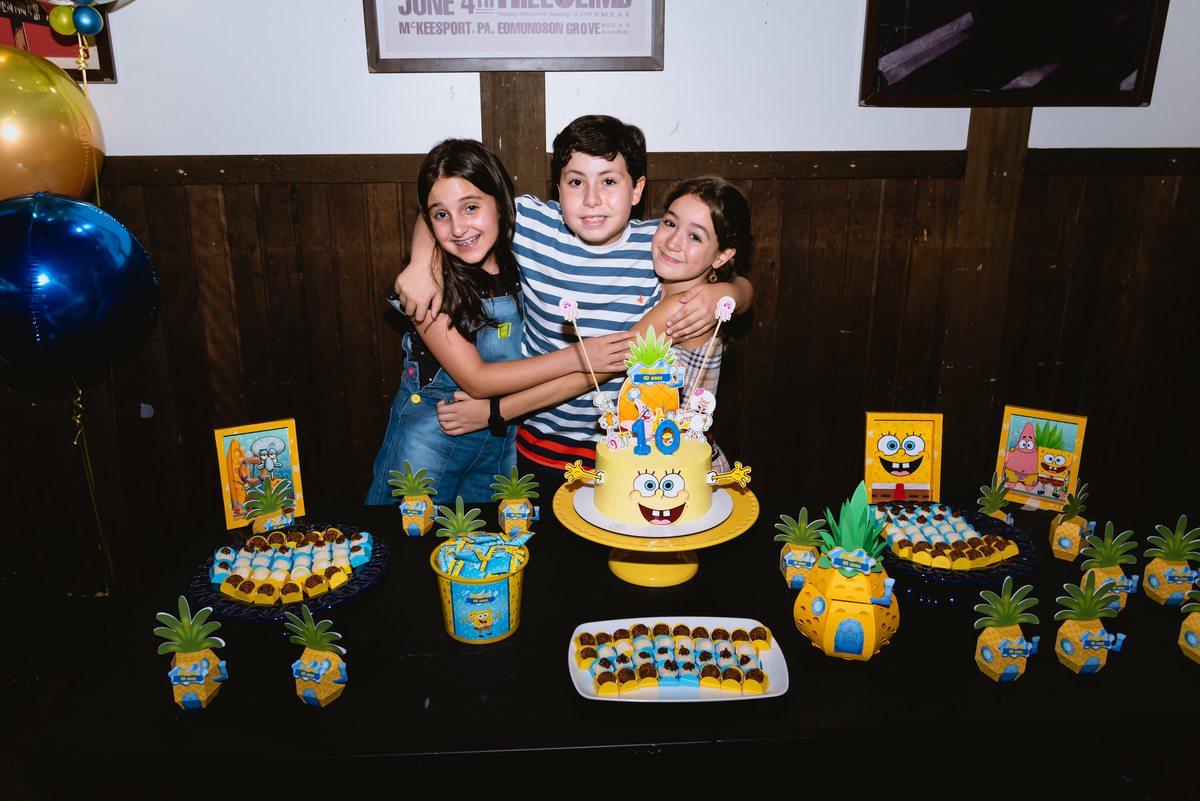 festa com tema bob esponja