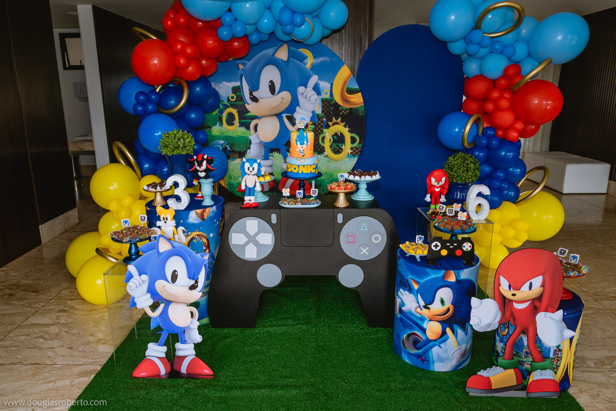 Decoração de Sonic 