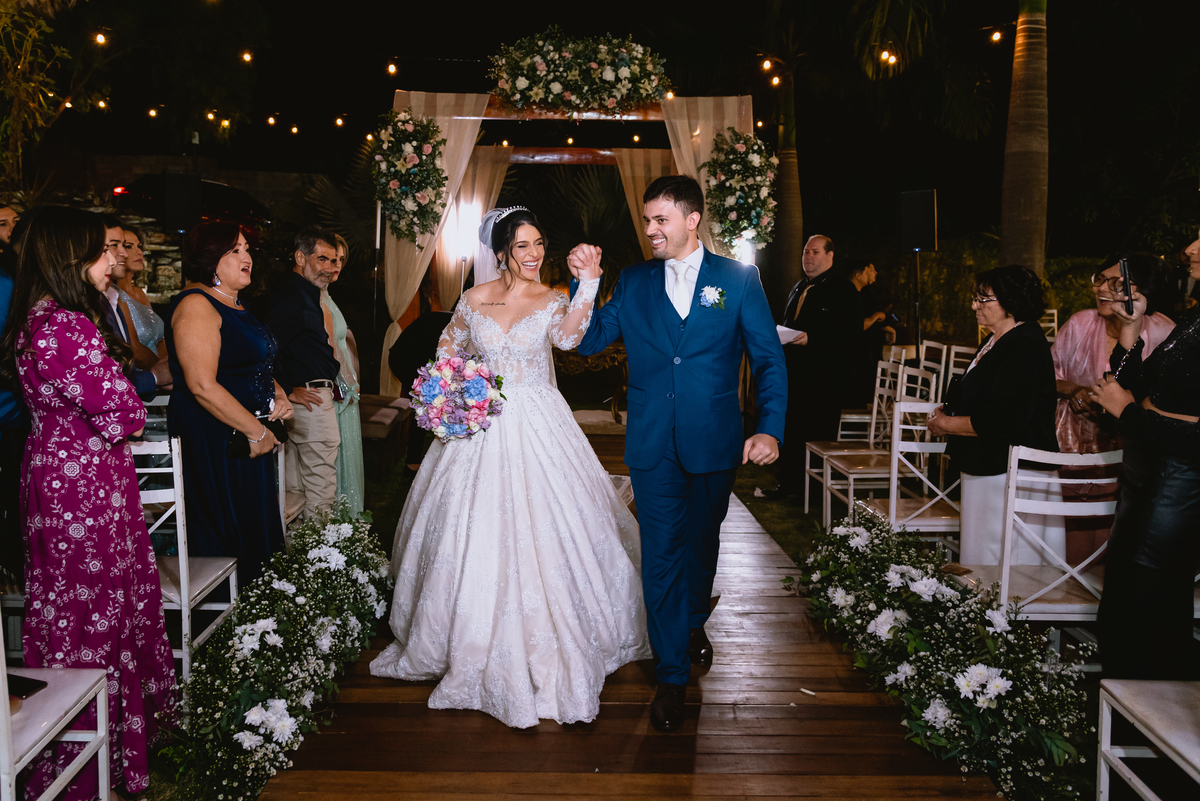 foto de casamento saida