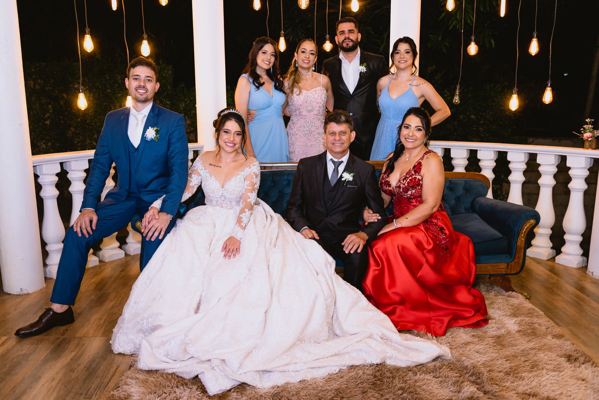 foto de casamento foto de família