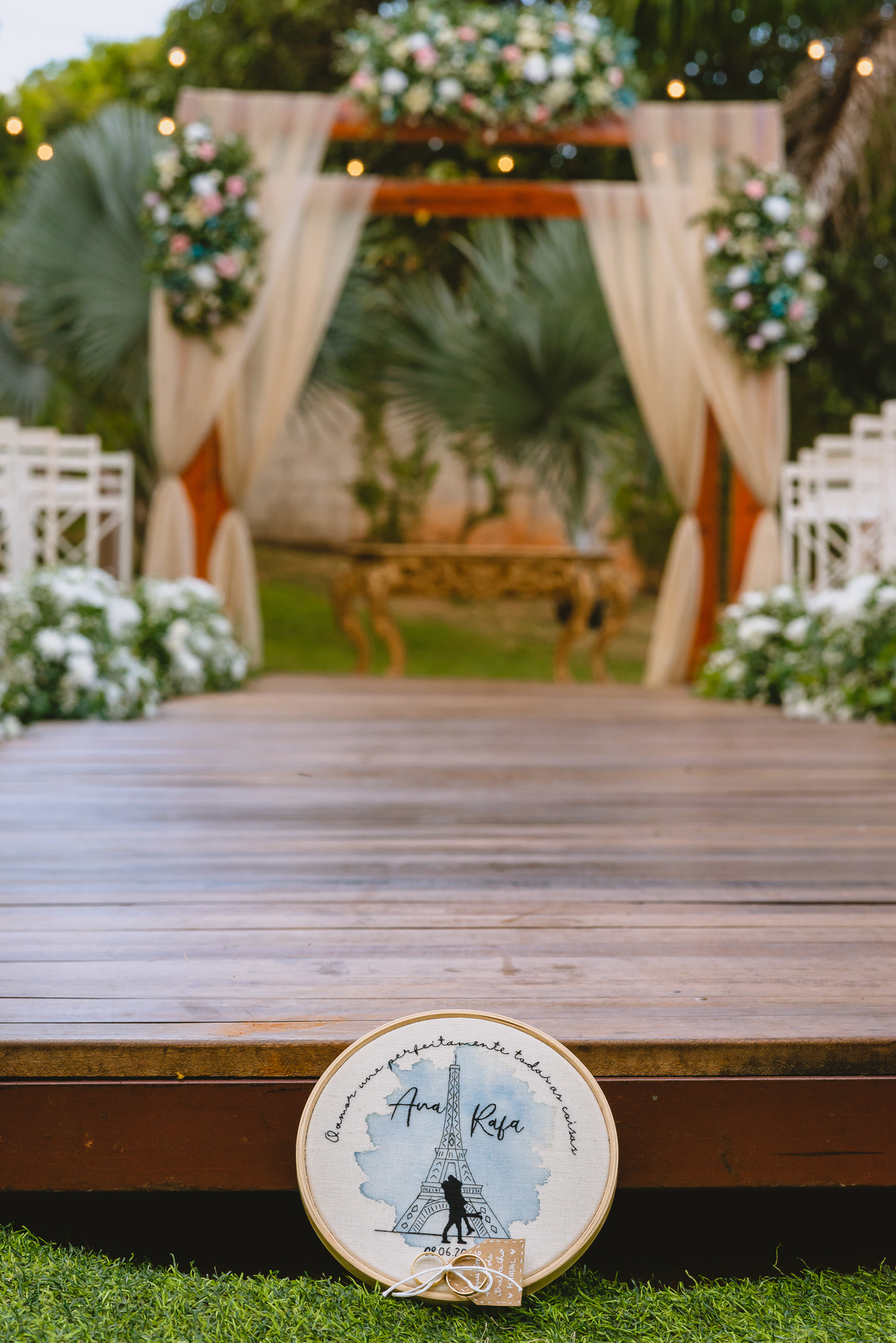 foto de casamento detalhes do casamento