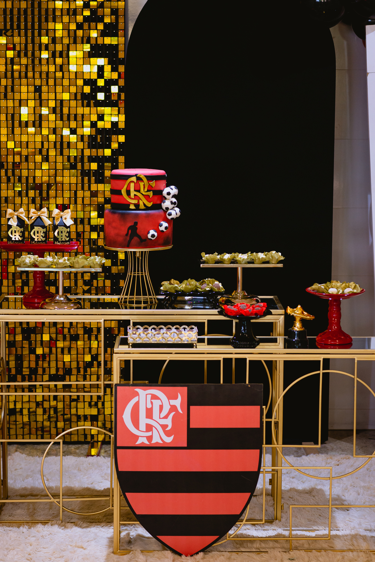 foto de festa infantil decoração de flamengo