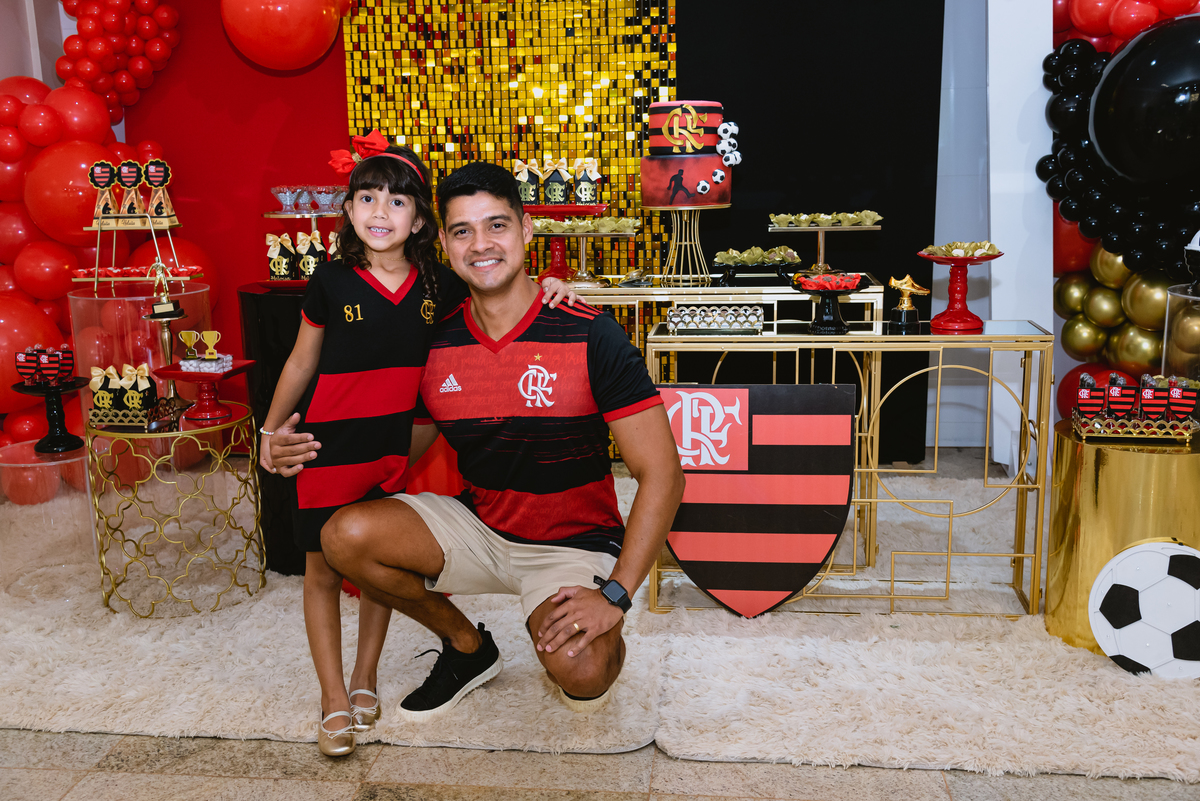 foto de festa infantil foto com o pai