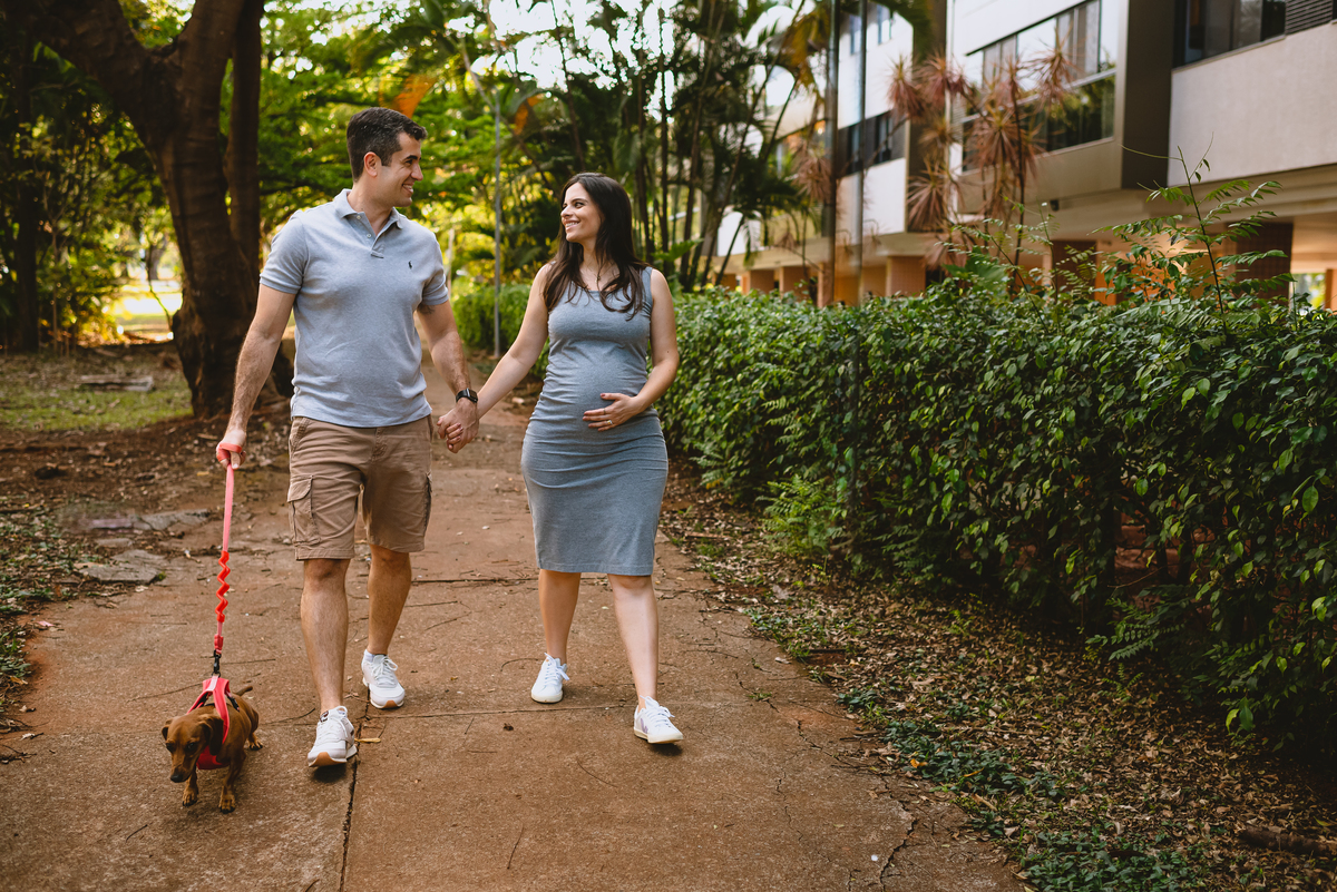 foto de gestante com o pet