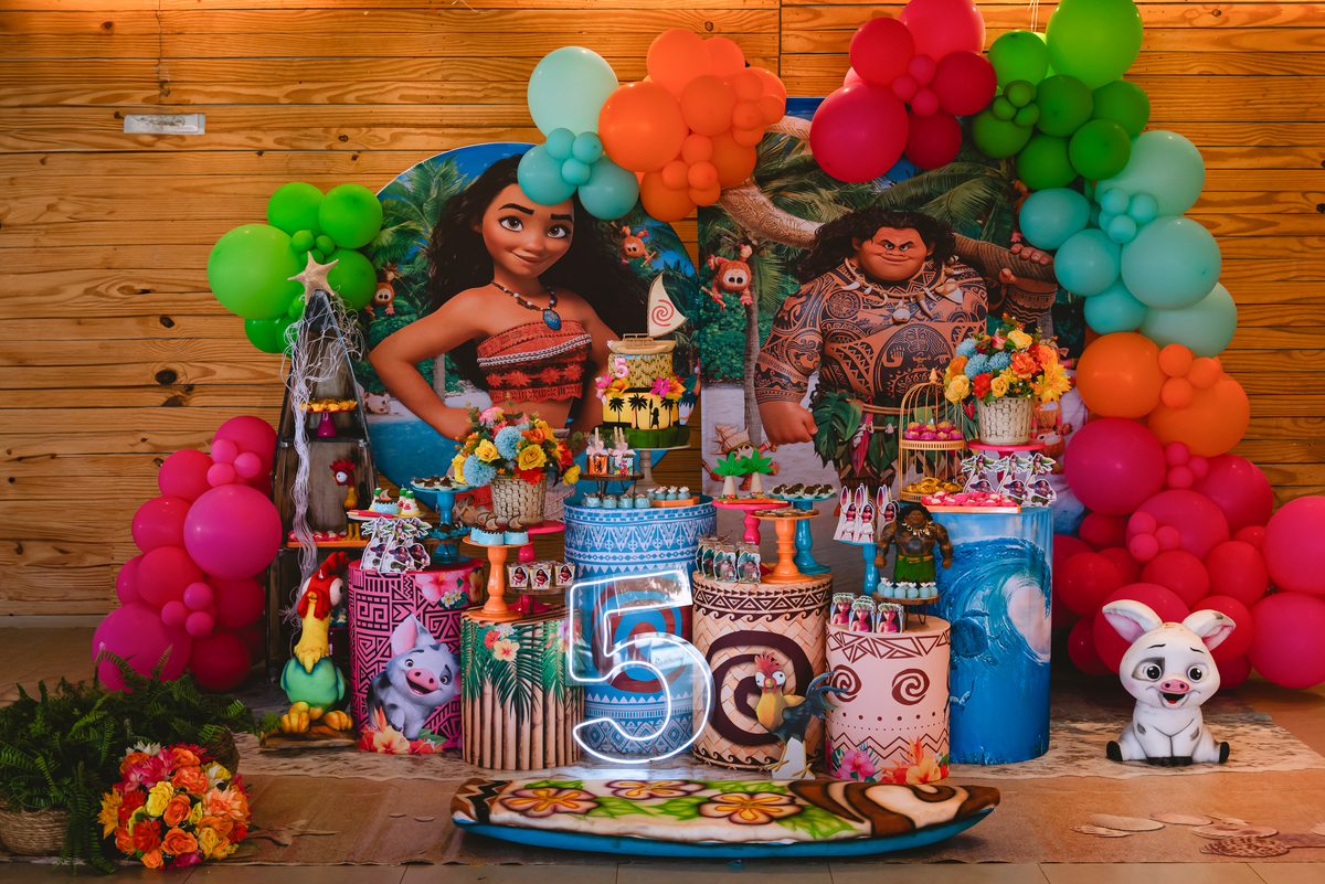 fotos festa cerrado Kids decoração Splend Produções e Eventos decoração moana
