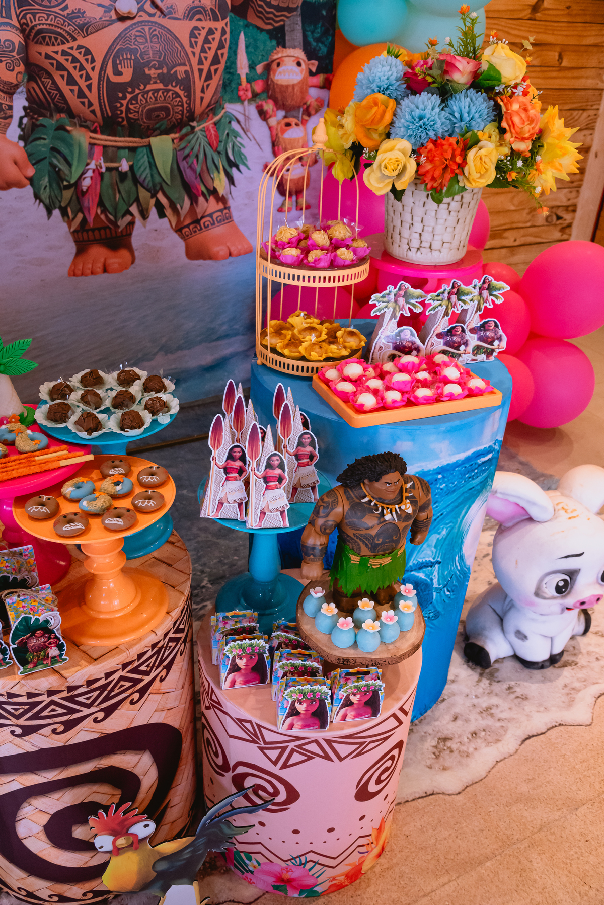 fotos festa cerrado Kids decoração Splend Produções e Eventos decoração moana