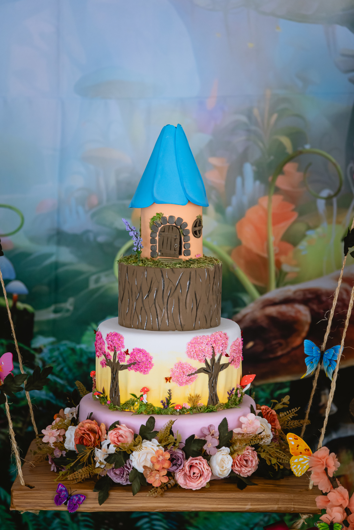 foto de festa infantil decoração floresta