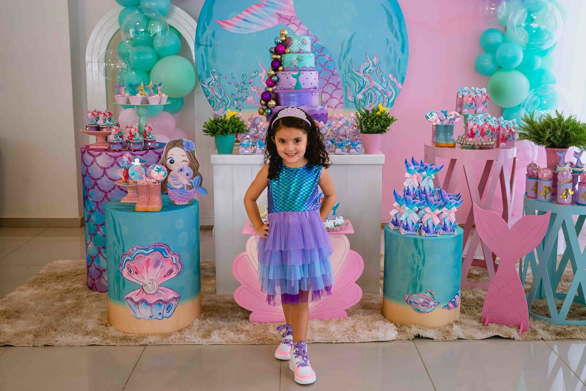 foto de festa infantil menina linda
