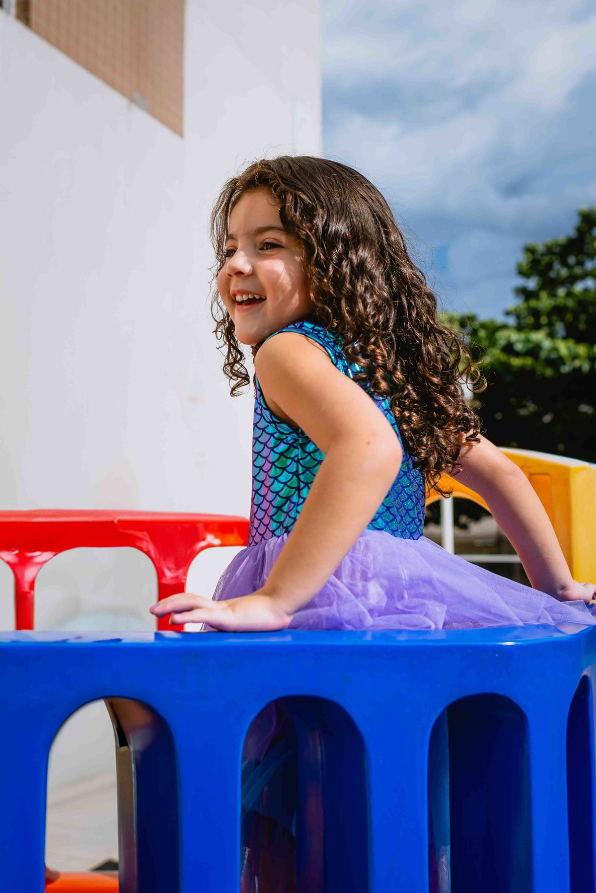 foto de festa infantil menina linda