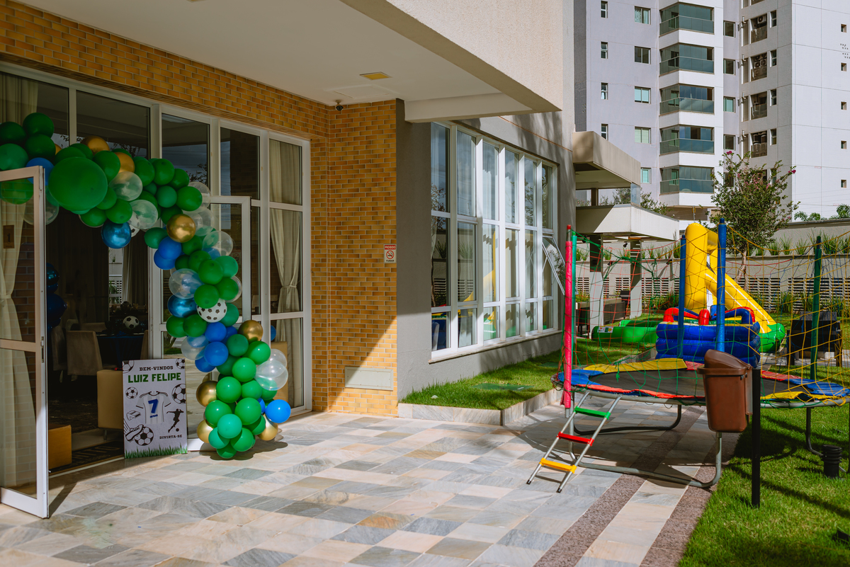 Decoração festa infantil - decoração futebol
