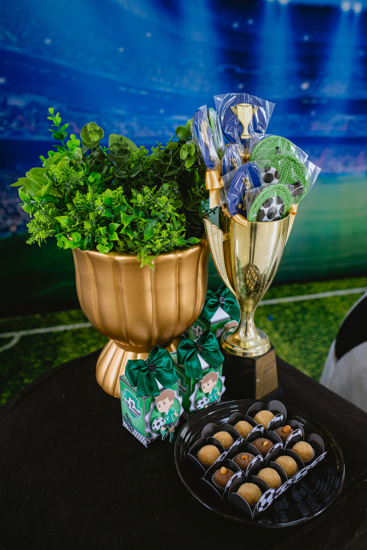 Decoração festa infantil - decoração futebol