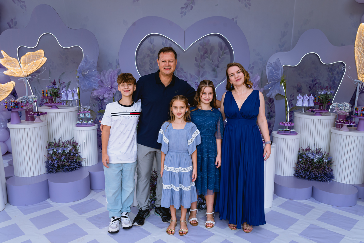 fotos de festa infantil - família reunida