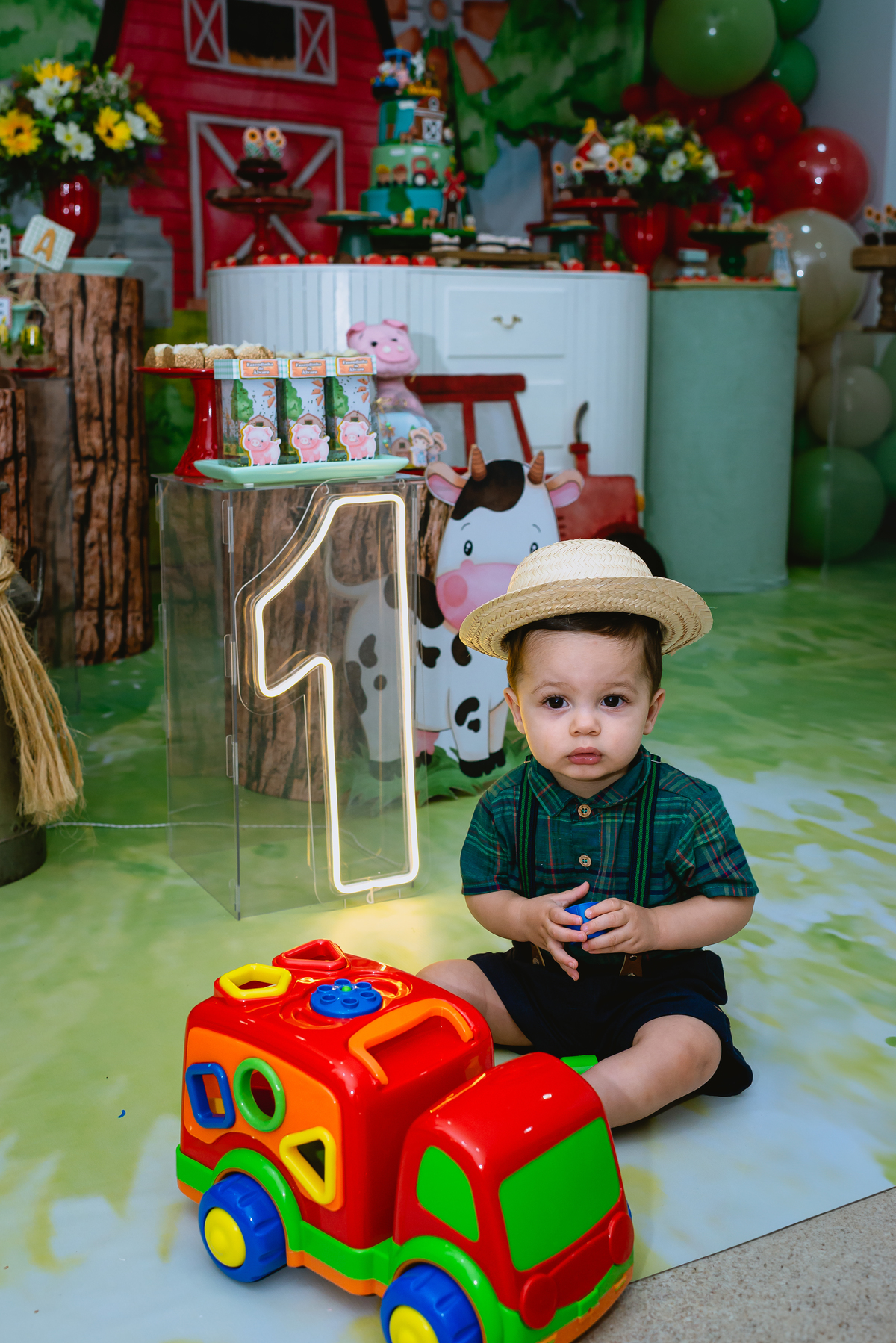 fotos de festa infantil - menino de fazendeiro