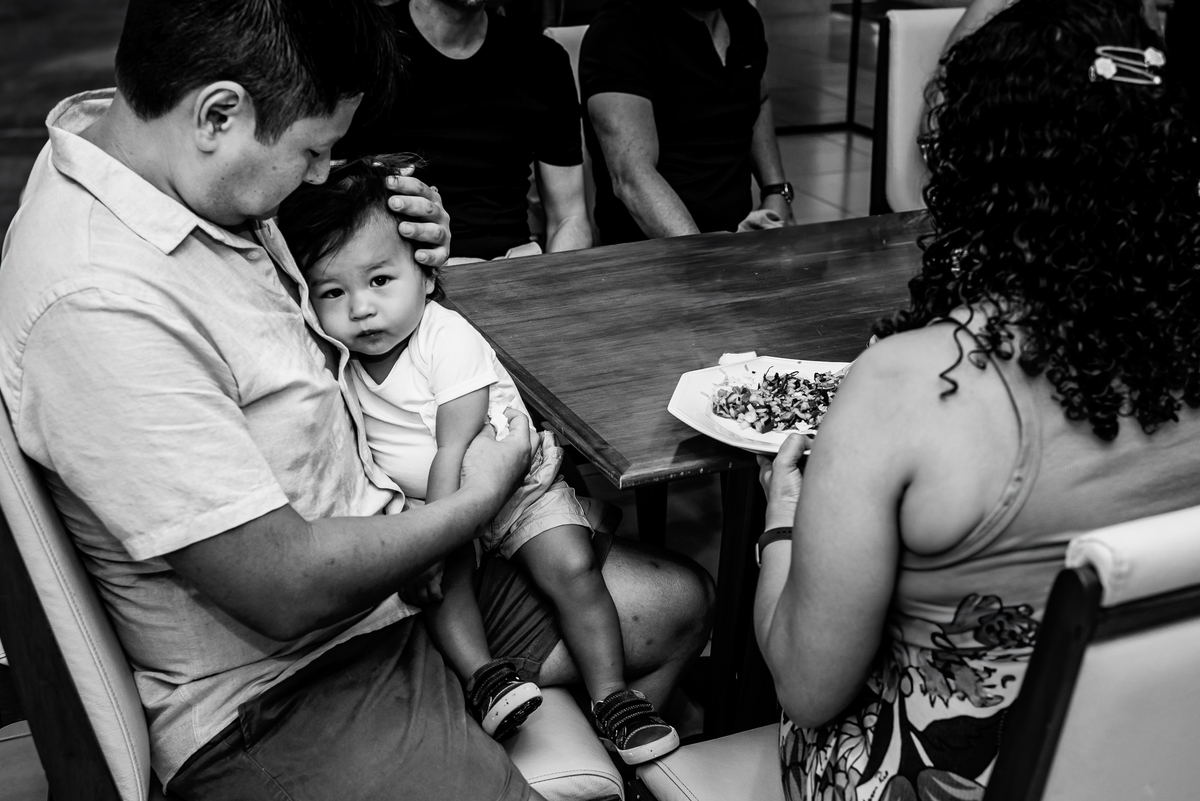 fotos de festa infantil - colo do pai