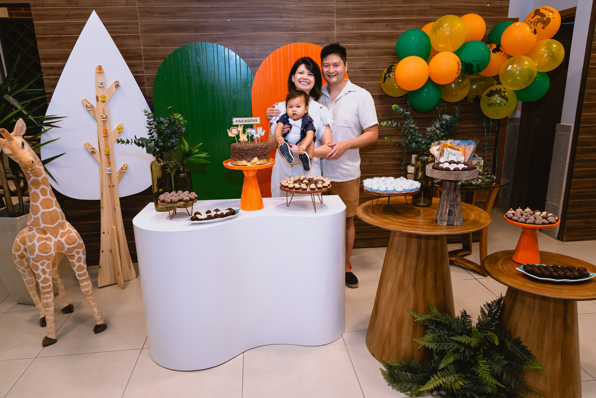 fotos de festa infantil - família reunida