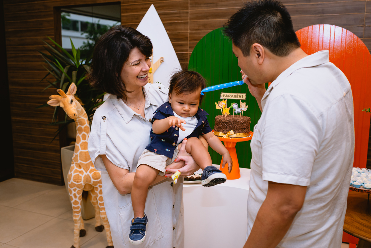 fotos de festa infantil - família reunida