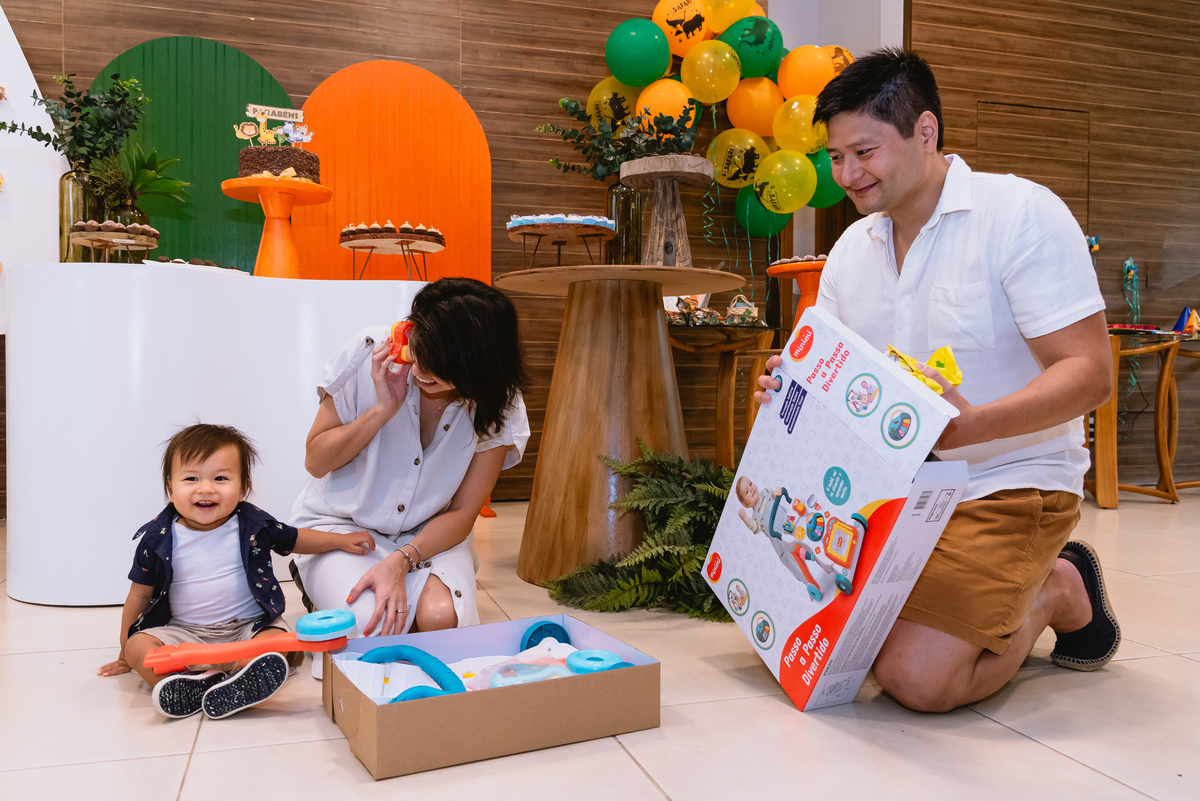 fotos de festa infantil - família reunida