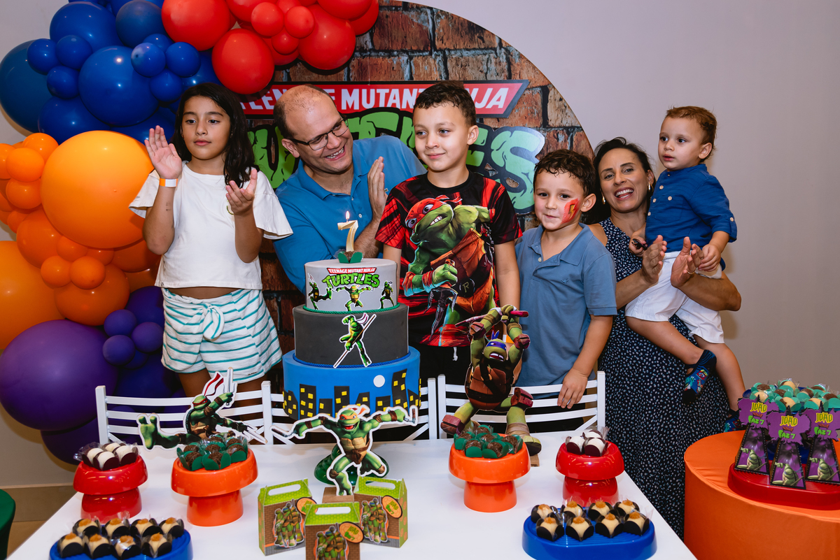 fotos de festa infantil - decoração tartaruga ninja - Pic Jump Festas