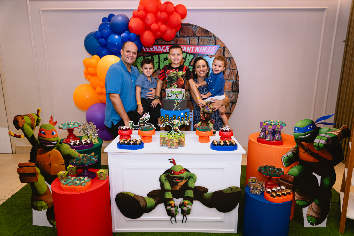 fotos de festa infantil - decoração tartaruga ninja - Pic Jump Festas