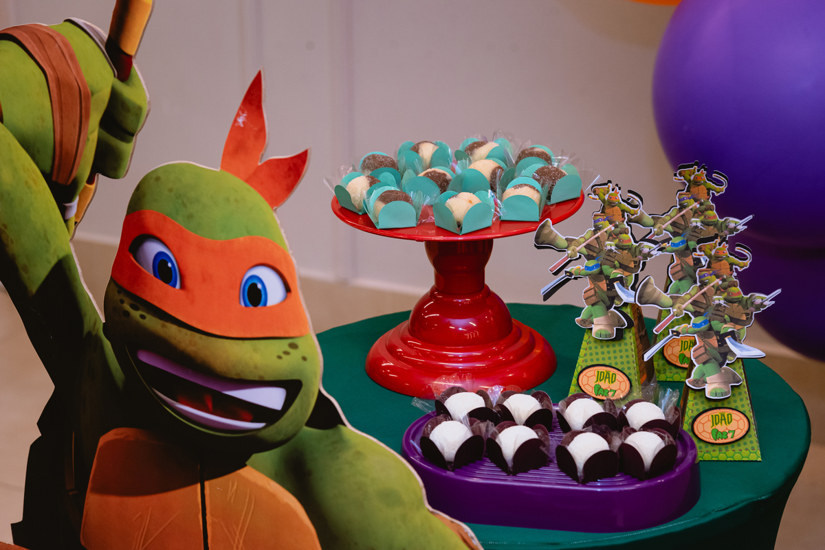 fotos de festa infantil - decoração tartaruga ninja - Pic Jump Festas