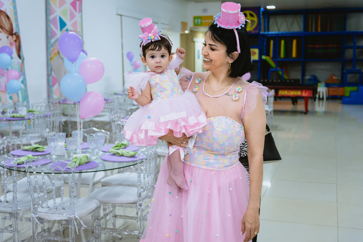 fotos de festa infantil - mãe e filha
