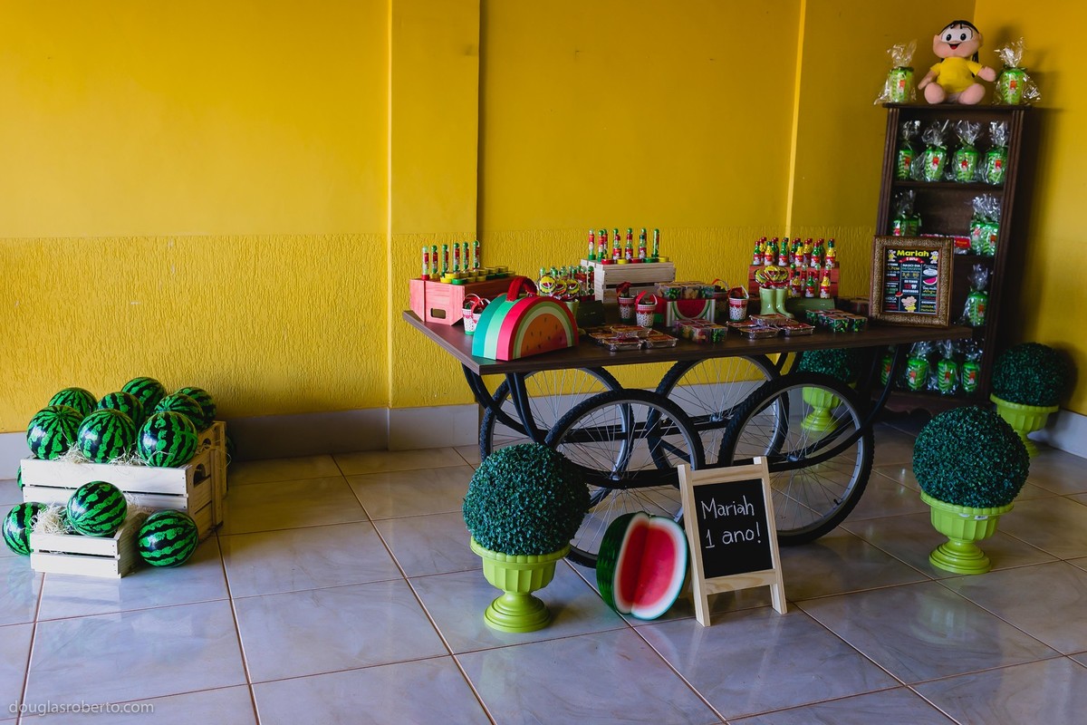 decoração de festa infantil de magali