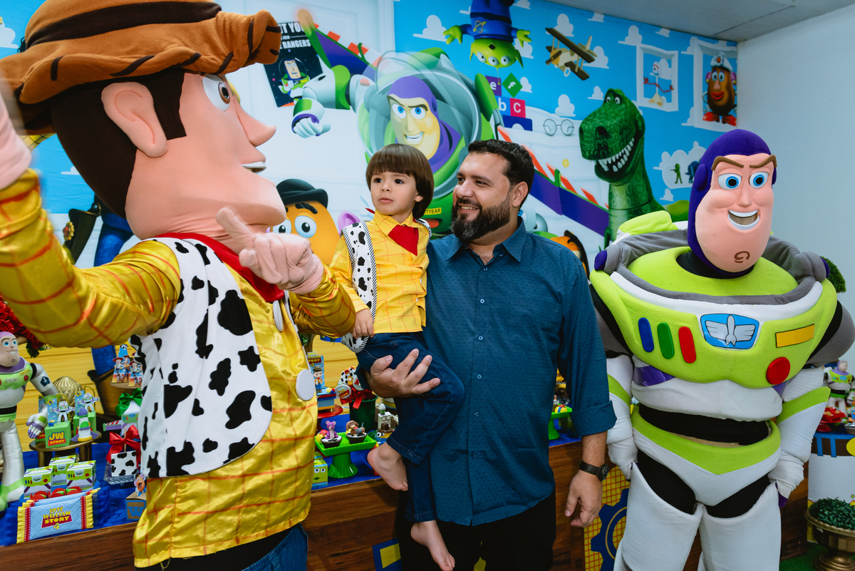 foto de festa de crianças - decoração do Toy Story - Espaço RáTimBum