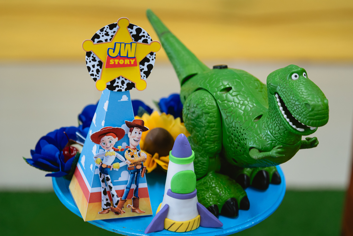 foto de festa de crianças - decoração do Toy Story - Espaço RáTimBum