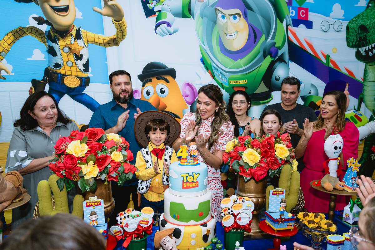 foto de festa de crianças - decoração do Toy Story - Espaço RáTimBum