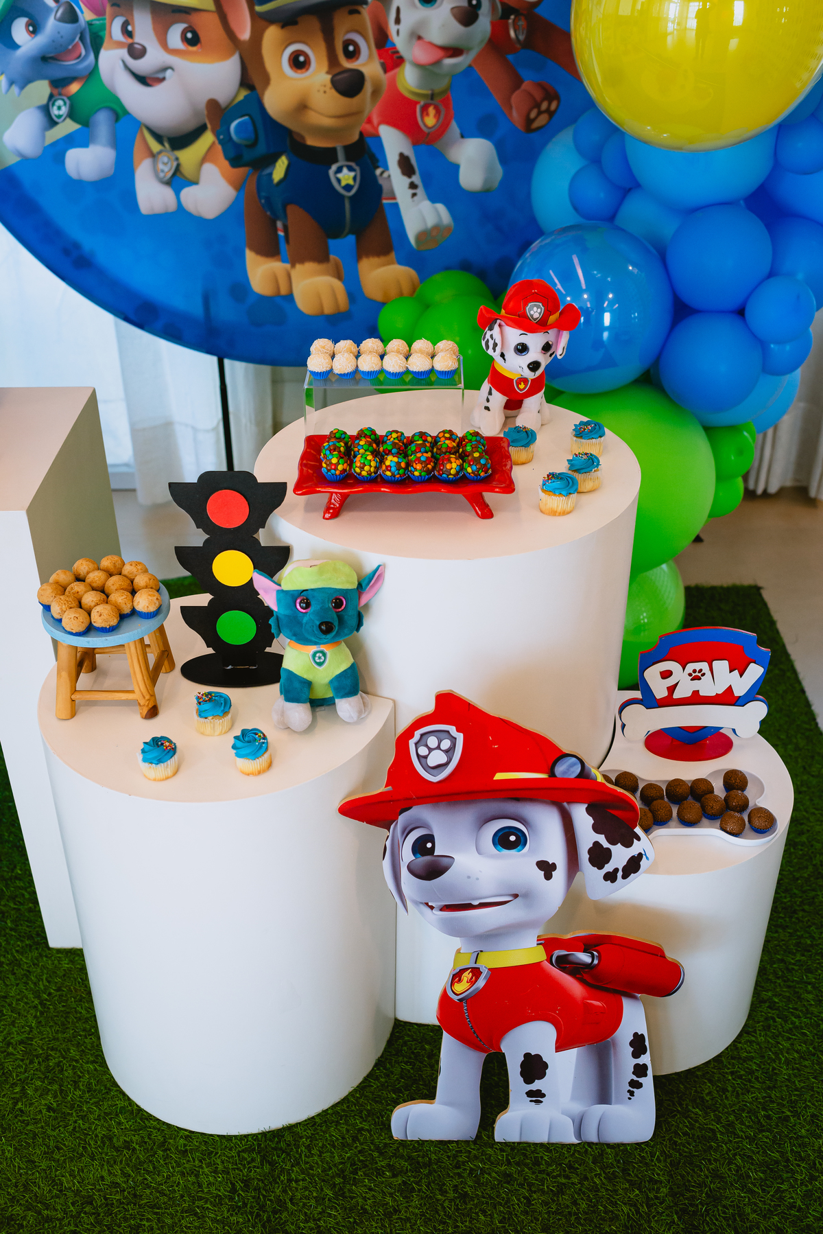 foto de festa de crianças - fotógrafo infantil - decoração patrulha canina