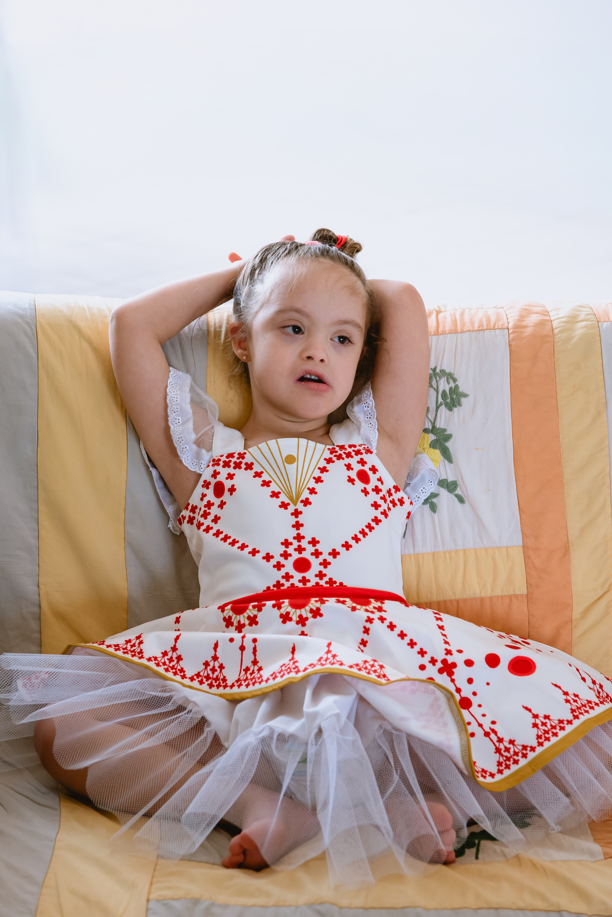 foto de festa de crianças - fotógrafo infantil - decoração de bailarina - foto de criança com down