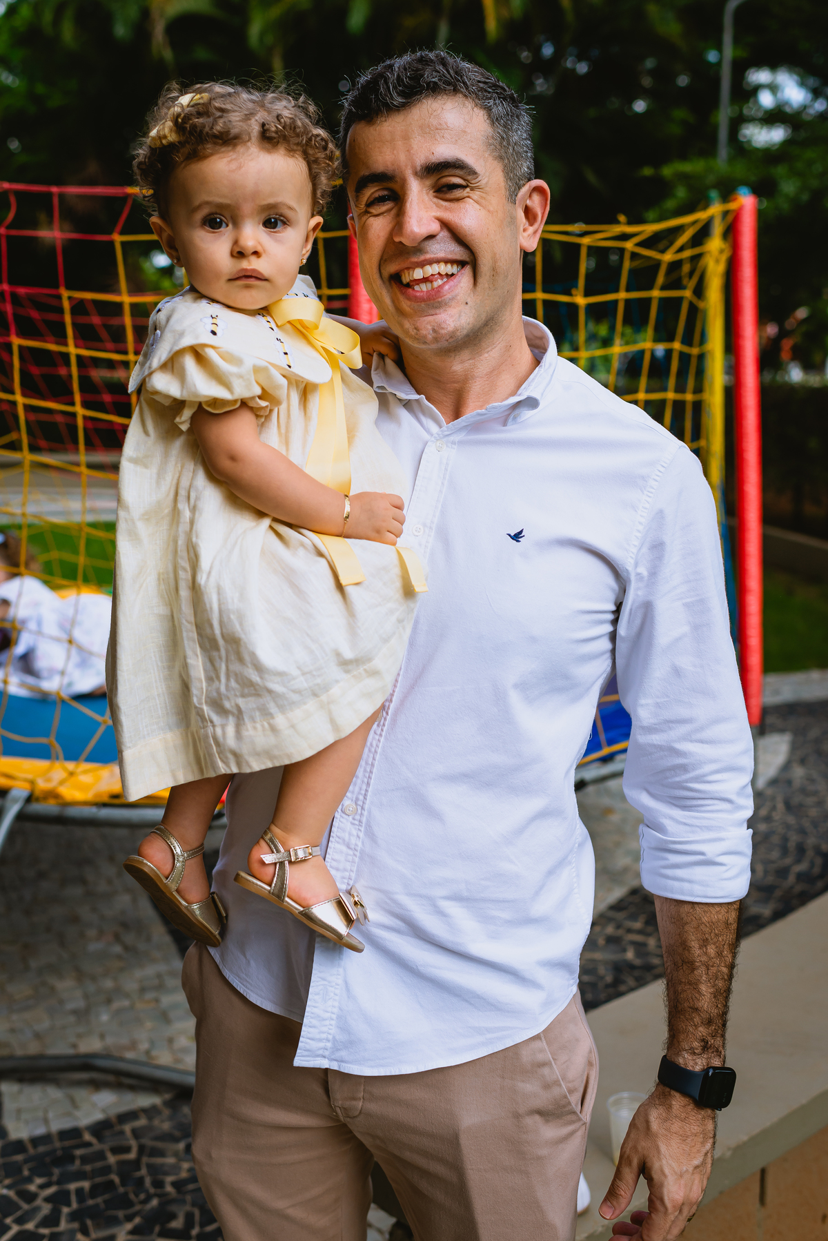 foto de festa de crianças - fotógrafo infantil - pai e filha