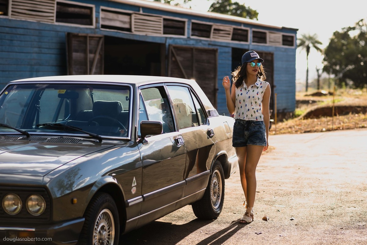 ensaio debutante com carro