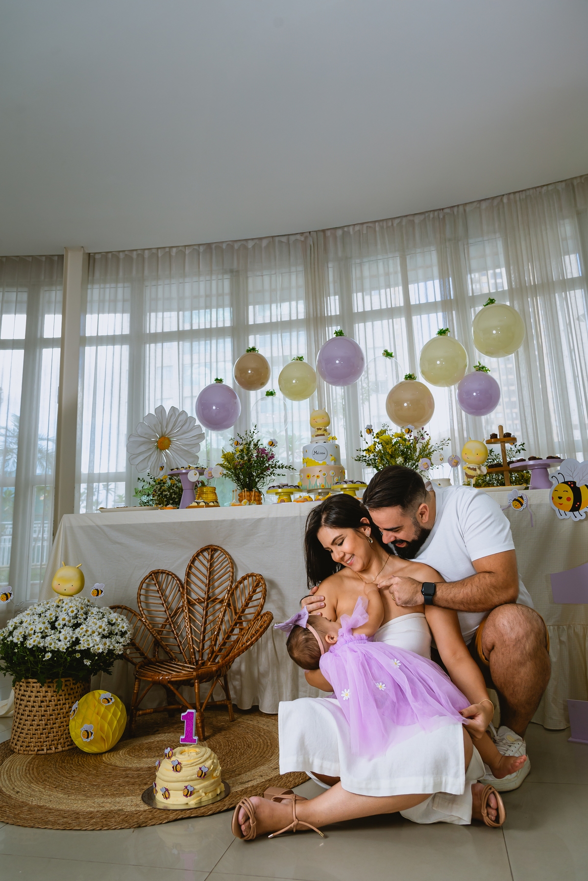 foto de festa de crianças - fotógrafo infantil - família reunida 