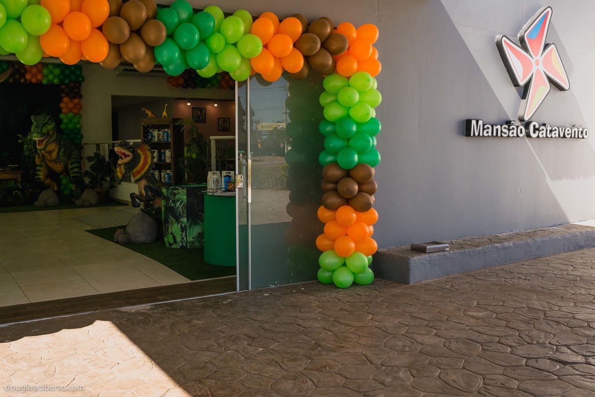 decoração de festa infantil de dinossauro