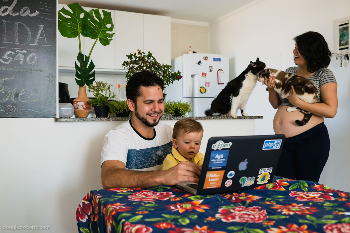 família toda reunida