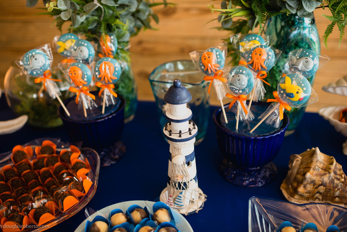 decoração de no fundo do mar