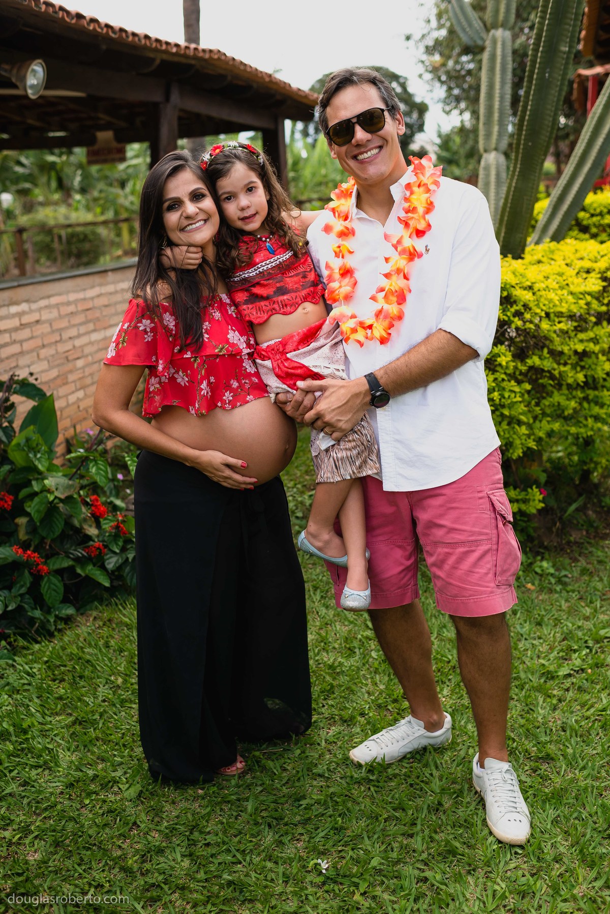 família linda reunida